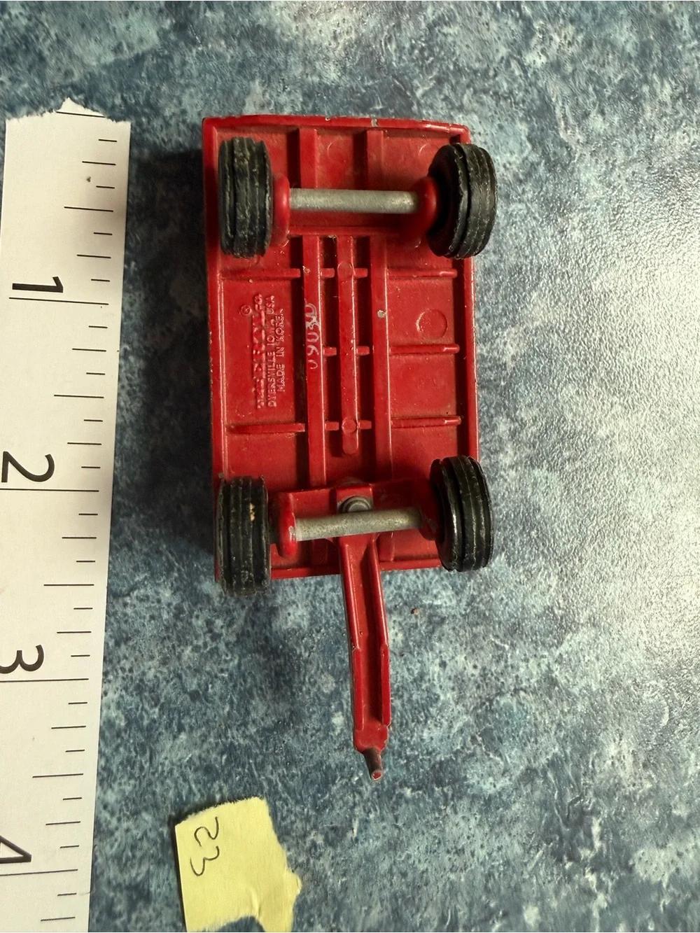 Vintage ERTL Case IH 2594 1/64 Tractor with Front Loader & Red Trailer Set